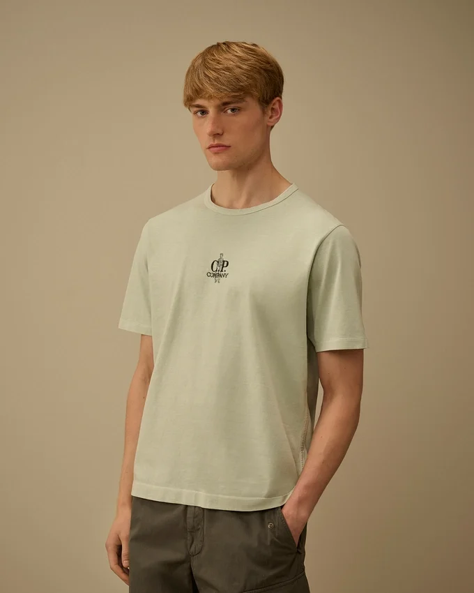 1020 Jersey Overhemd met korte mouwen en borduursel