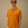 1020 Jersey poloshirt met korte mouwen en halve rits