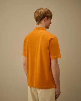 1020 Jersey poloshirt met korte mouwen en halve rits
