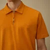 1020 Jersey poloshirt met korte mouwen en halve rits