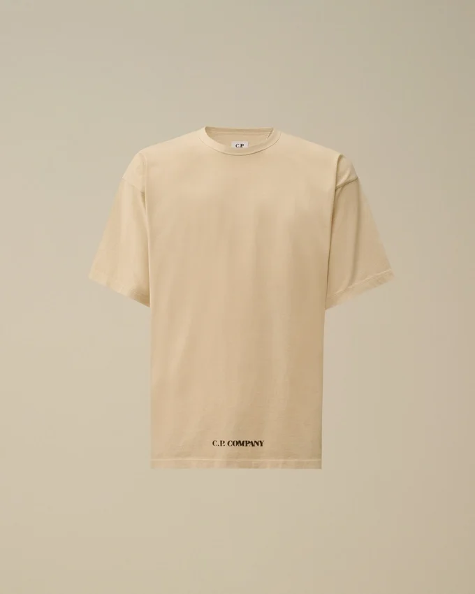 1020 Jersey T-shirt met korte mouwen en stencilprint