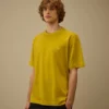 20/1 jersey overhemd met geplateerd logo