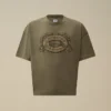 20/1 jersey overhemd met korte mouwen, boxy pasvorm en logo