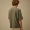 20/1 jersey overhemd met korte mouwen, boxy pasvorm en logo