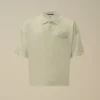 20/1 jersey polo met korte mouwen en boxy logo