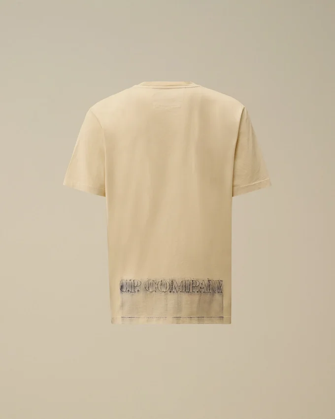 24/1 jersey overhemd met korte mouwen en logo