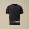 24/1 jersey overhemd met korte mouwen en logo onderaan