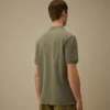 24/1 piqué, pigmentgeverfde polo met korte mouwen