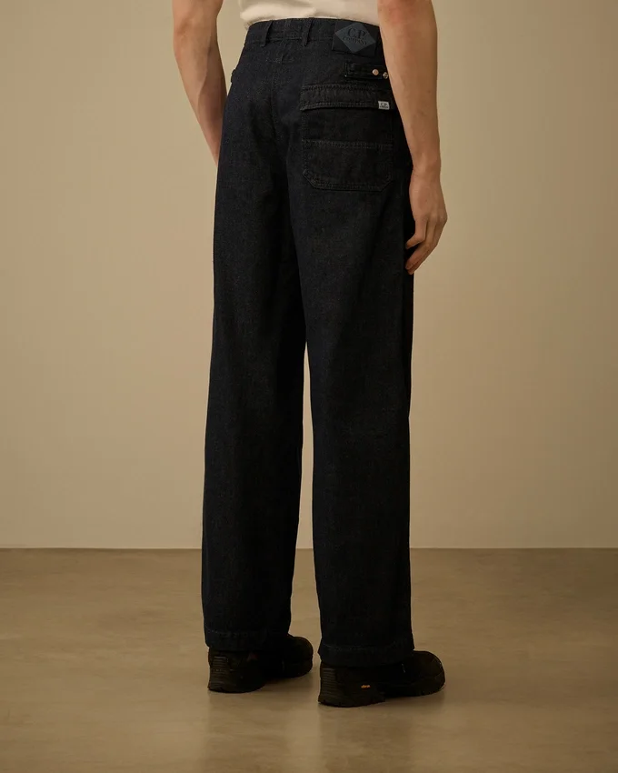 3/1 Denim losse broek