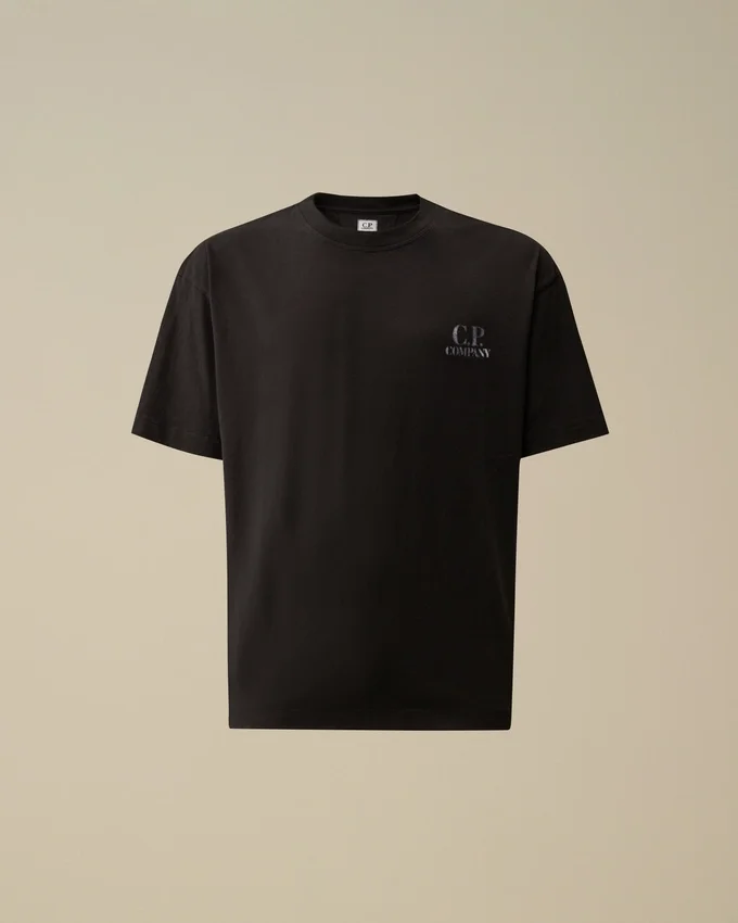30/1 jersey overhemd met comfortabel logo