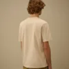 30/1 jersey overhemd met korte mouwen en logo op de borst