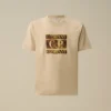 30/1 jersey overhemd met korte mouwen en vervaagd logo