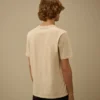 30/1 jersey overhemd met korte mouwen en vervaagd logo