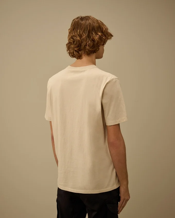 30/1 jersey overhemd met korte mouwen en vervaagd logo