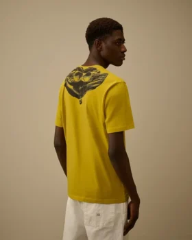 30/1 jersey T-shirt met korte mouwen en Goggle-print