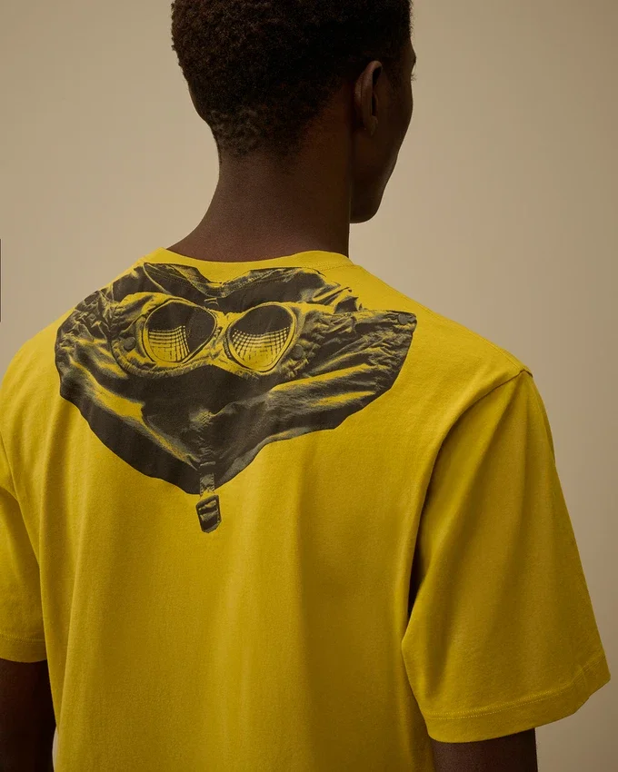 30/1 jersey T-shirt met korte mouwen en Goggle-print