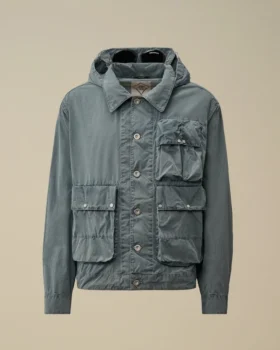 50 Fili Indigo gebleichte Goggle Jacket