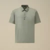 70/2 gemerceriseerde jersey Gasato poloshirt met korte mouwen en logo