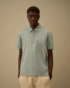70/2 gemerceriseerde jersey Gasato poloshirt met korte mouwen en logo