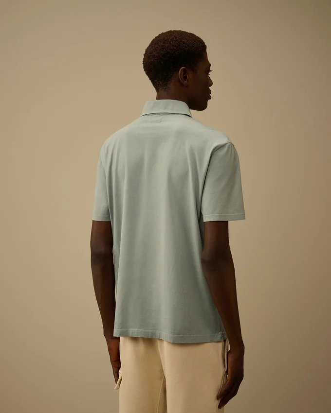 70/2 gemerceriseerde jersey Gasato poloshirt met korte mouwen en logo