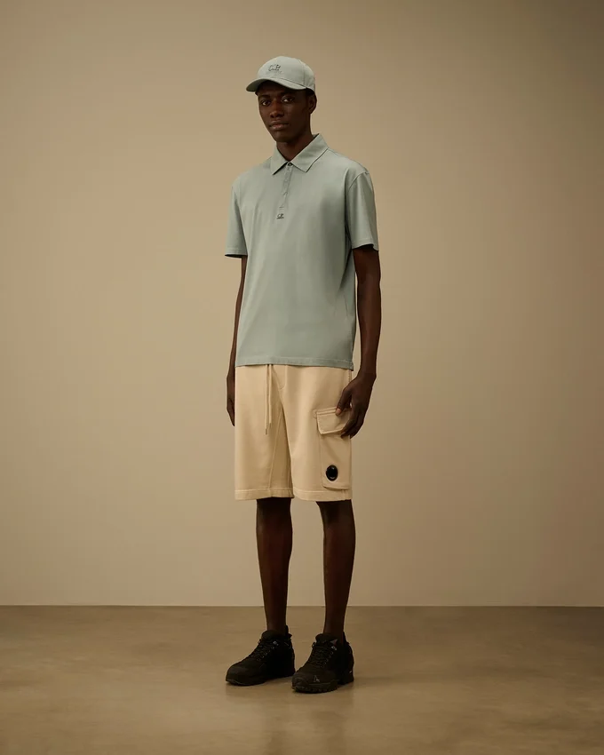 70/2 gemerceriseerde jersey Gasato poloshirt met korte mouwen en logo