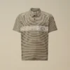 Bedrukt jersey 20/1 poloshirt met korte mouwen en logo