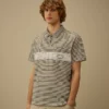 Bedrukt jersey 20/1 poloshirt met korte mouwen en logo