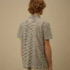 Bedrukt jersey 20/1 poloshirt met korte mouwen en logo
