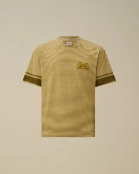 Bedrukt jersey overhemd met korte mouwen en logo, 20/1