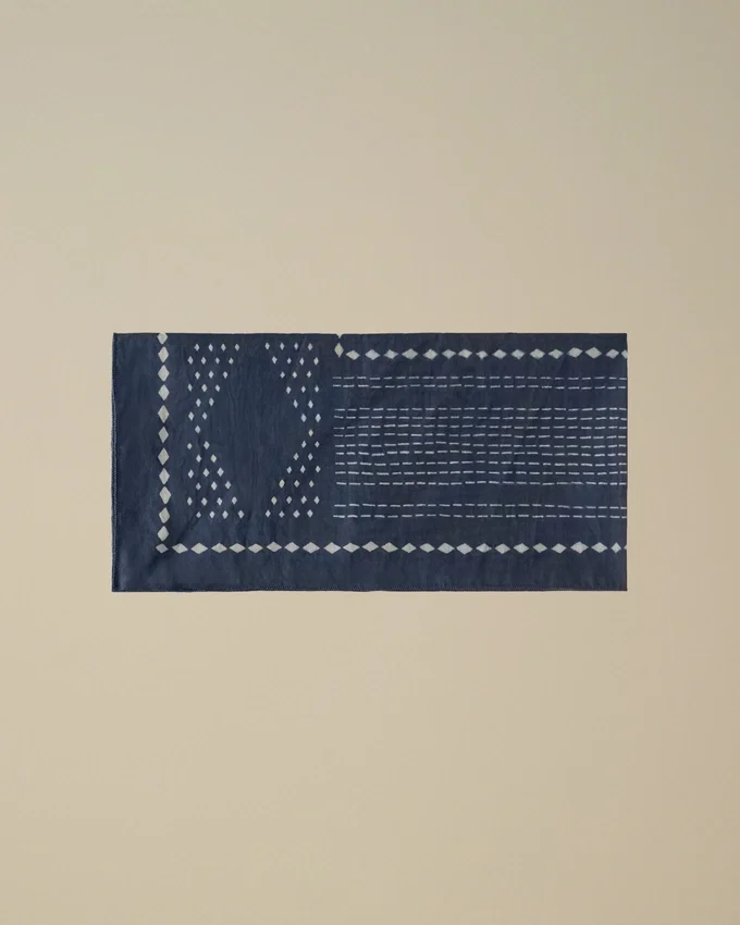Bedrukte mousseline-bandana met logo