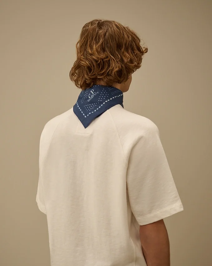 Bedrukte mousseline-bandana met logo