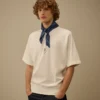 Bedrukte mousseline-bandana met logo