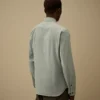 Biologisch gabardine overhemd met lange mouwen met Lens