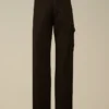 Cargo-joggingbroek van diagonaal geribbeld fleece