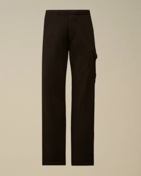 Cargo-joggingbroek van diagonaal geribbeld fleece