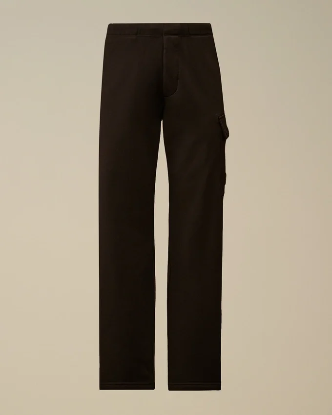 Cargo-joggingbroek van diagonaal geribbeld fleece