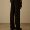 Cargo-joggingbroek van diagonaal geribbeld fleece