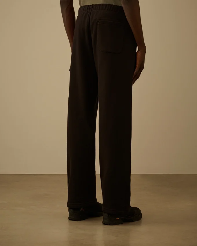Cargo-joggingbroek van diagonaal geribbeld fleece