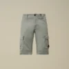 Cargo-short met lens van stretch-satijn