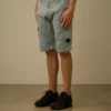 Cargo-short met lens van stretch-satijn