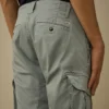 Cargo-short met lens van stretch-satijn