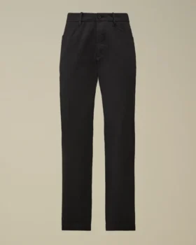 Chino-broek van katoengabardine met normale pasvorm