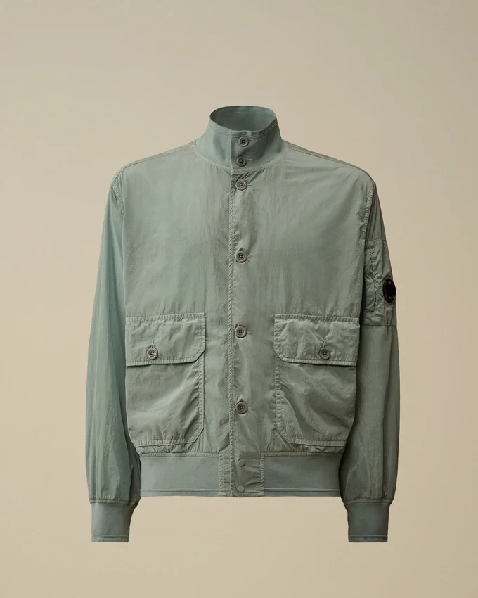 Chrome-R-bomberjack met knopen