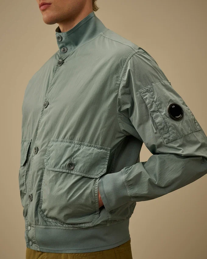 Chrome-R-bomberjack met knopen