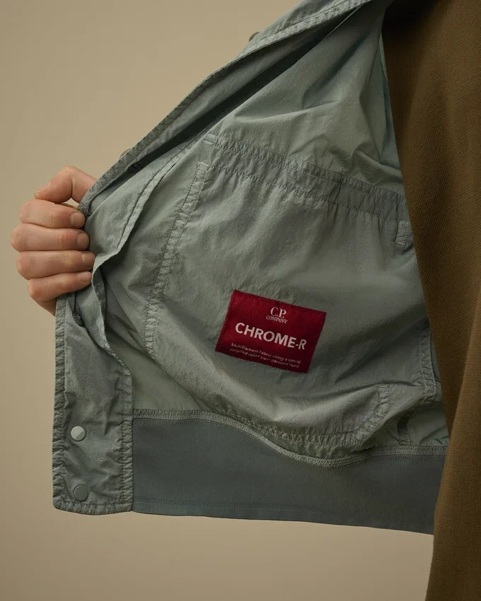 Chrome-R-bomberjack met knopen