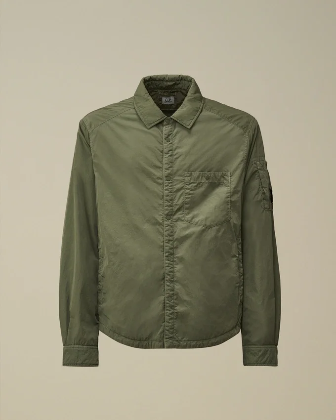 Chrome-R gewatteerd overshirt met Lens