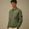 Chrome-R gewatteerd overshirt met Lens