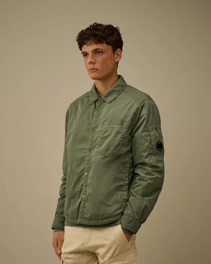 Chrome-R gewatteerd overshirt met Lens