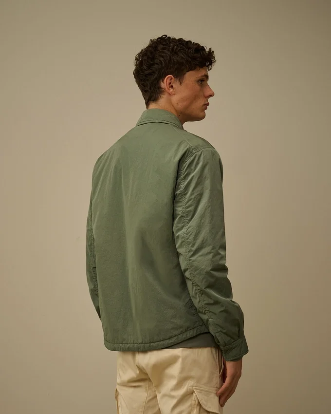 Chrome-R gewatteerd overshirt met Lens