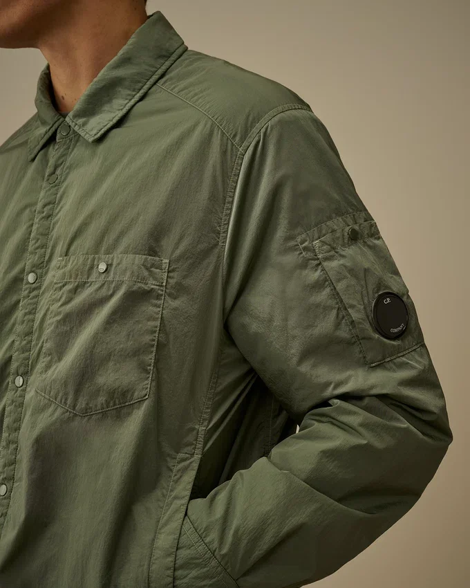 Chrome-R gewatteerd overshirt met Lens
